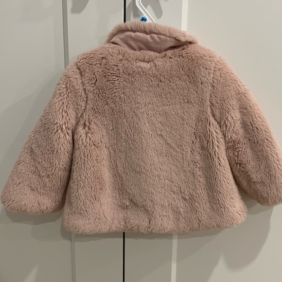 Zara Pink Winter Jacket 6/9 Months - Picture 3 of 3